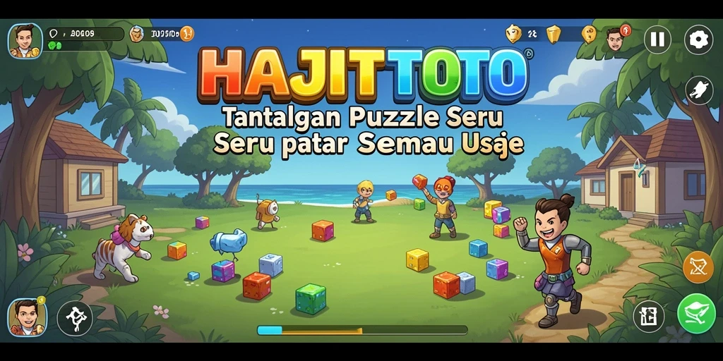 Gameplay seru HAJITOTO saat menyelesaikan puzzle.