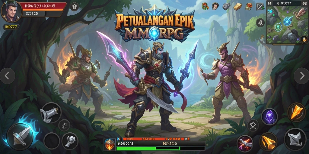 Tampilan gameplay epik dalam dunia fantasi <strong>IND777</strong>.