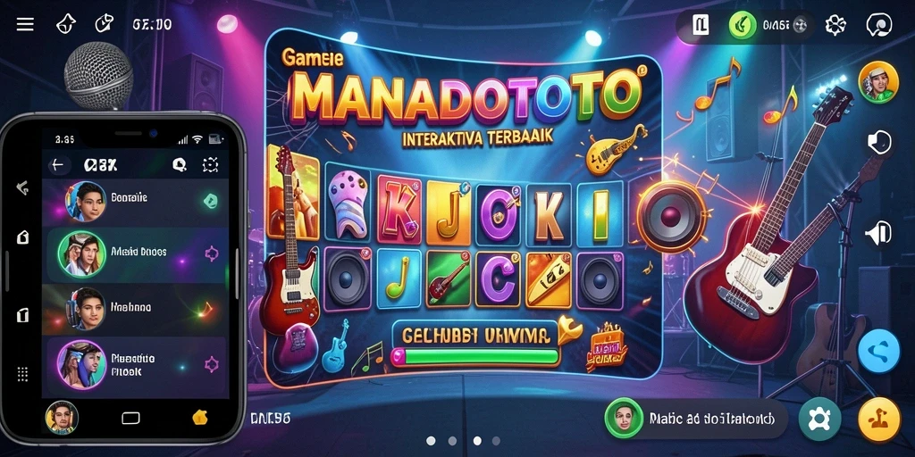 Tampilan screenshot gameplay <strong>MANADOTOTO</strong> dengan suasana musik yang apik.