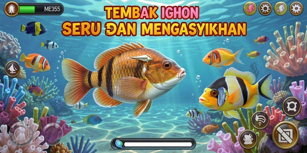 Tampilan gameplay menarik dari ME355 yang penuh warna.