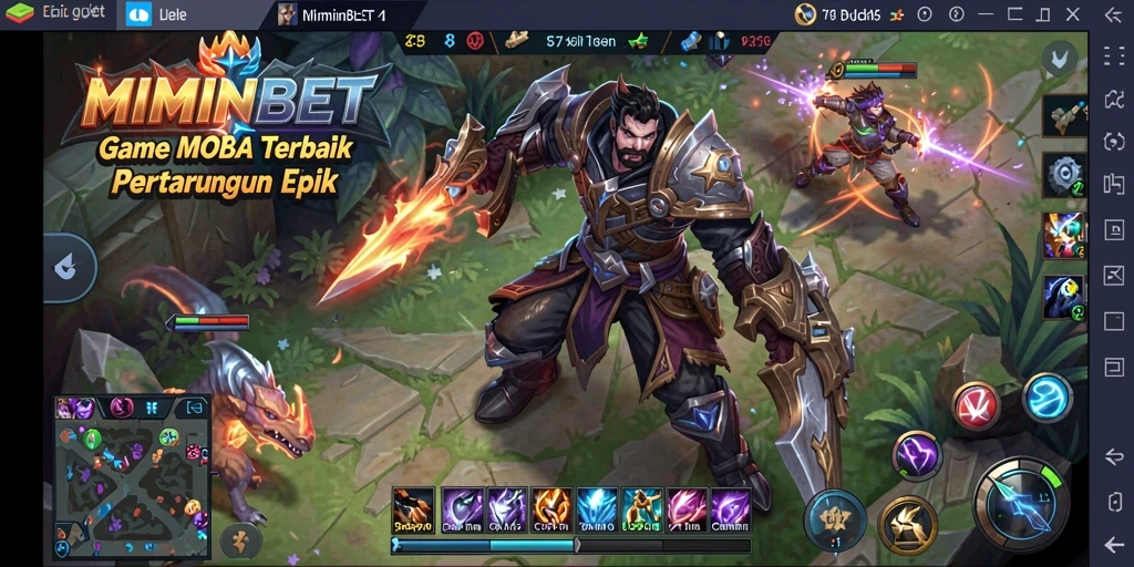 Tampilan menarik dari gameplay MIMINBET saat pertarungan sengit.