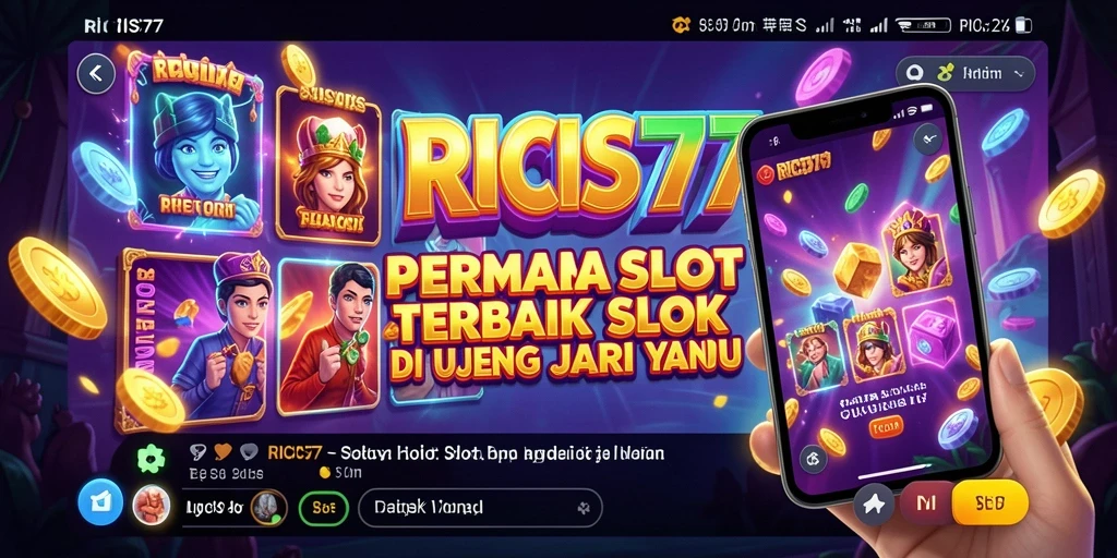 Tampilan permainan slot RICIS77 yang menarik dan menyenangkan.