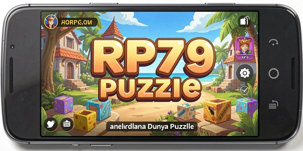 Screenshot utama RP79 menampilkan gameplay menantang teka-teki.