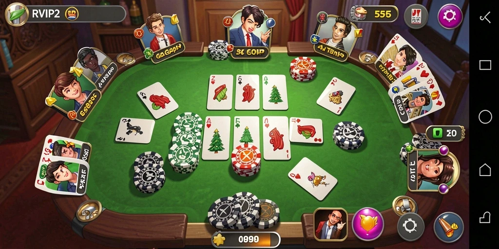 Tampilan gameplay Gaple yang seru dan interaktif.