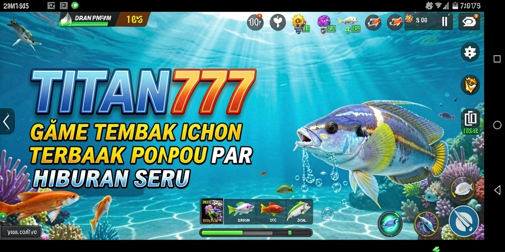 Tampilan menarik dari gameplay Tembak Ikan TITAN777.