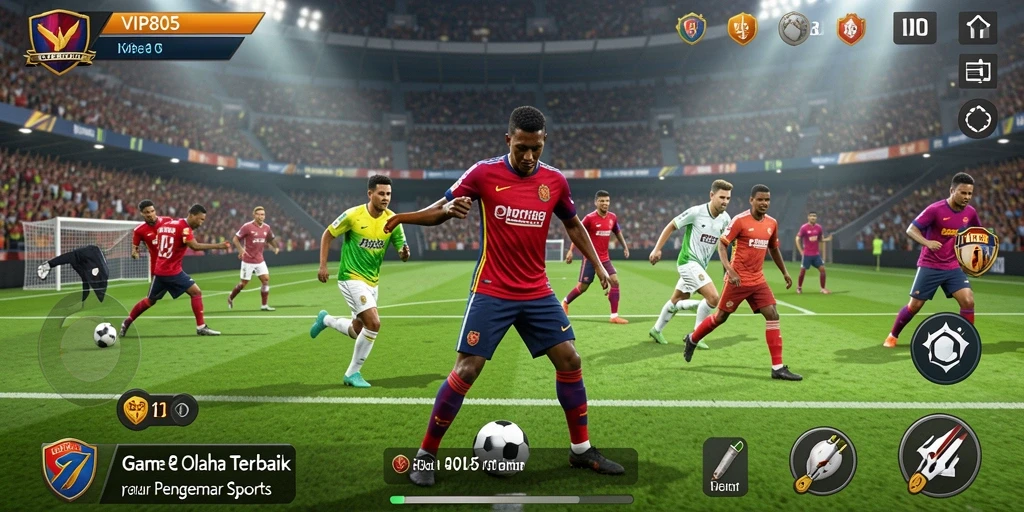 Screenshot gameplay menunjukkan serunya bertanding dalam berbagai cabang olahraga.